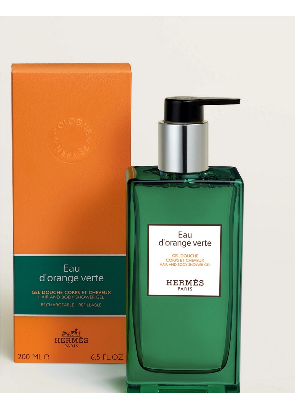 Hermès Eau d'orange verte Hair & Body Shower Gel - Emerald Green and Orange